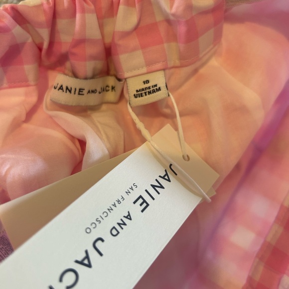 Janie and Jack Pink High Waist Shorts NWT 10 - Picture 3 of 3